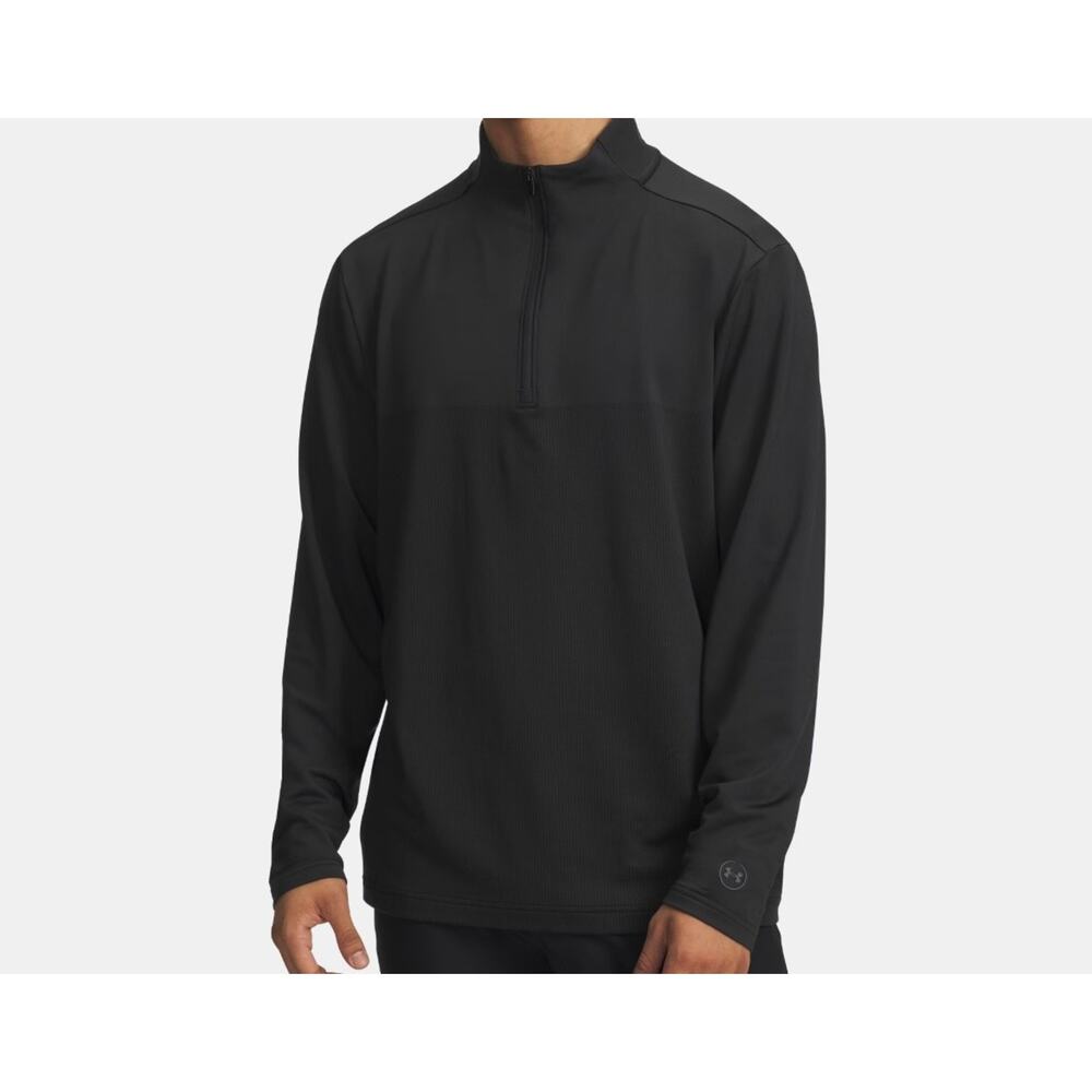 New Under Armour UA Drive Golf Lightweight Mens 1/2 Zip Black Size XL Retail $80 - Picture 1 of 7